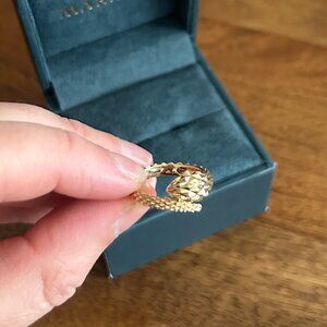 14K Yellow Gold Snake Ring